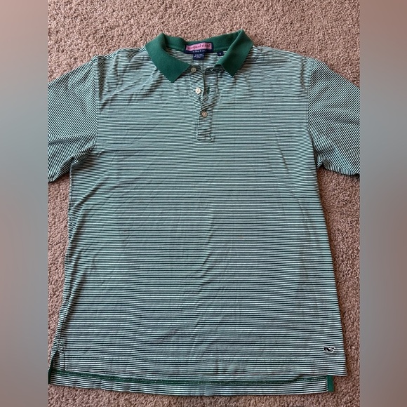 Vineyard Vines Other - Vineyard Vines Green and White Polo Shirt